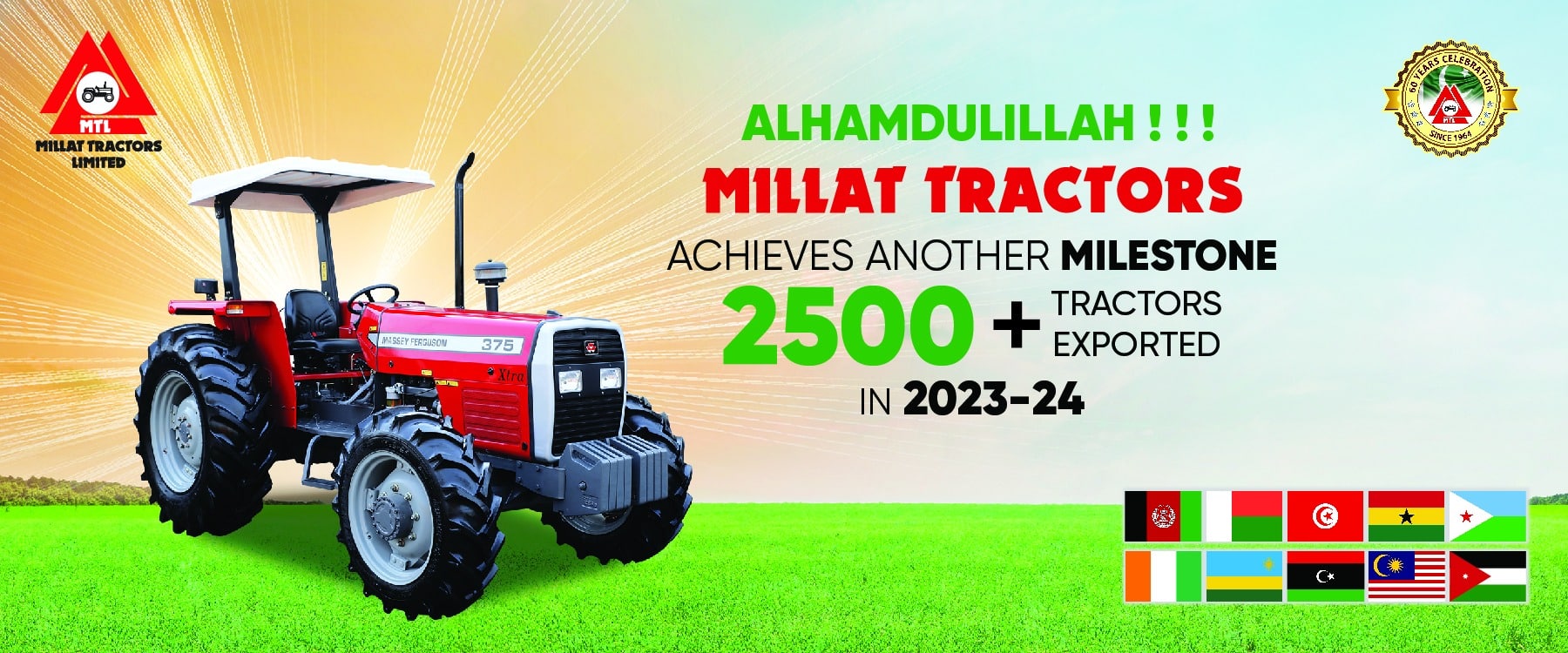 millat tractor exports from pakistan