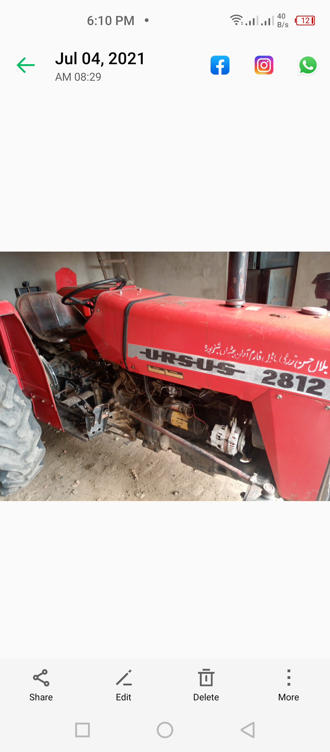 Used ursus 2812 genuine tractor for sale