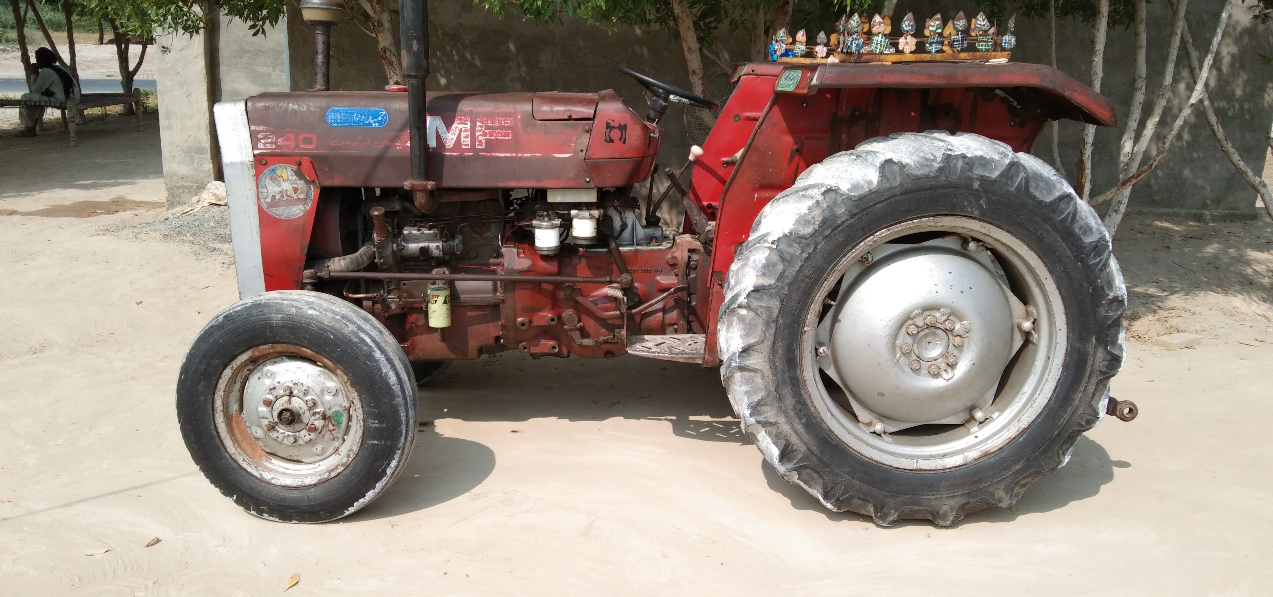 Old Massey MF240 tractor Model 1987