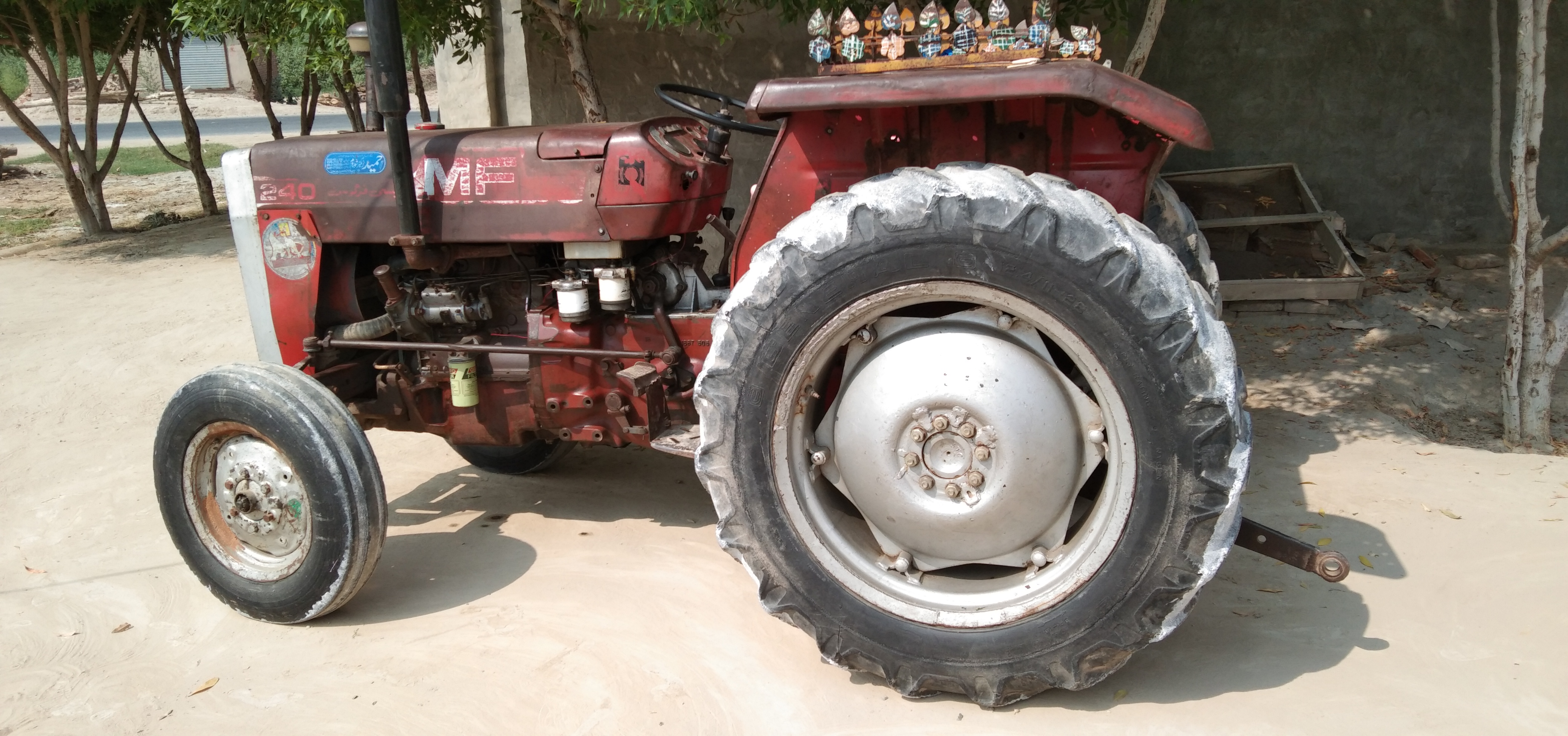 Old Massey MF240 tractor Model 1987
